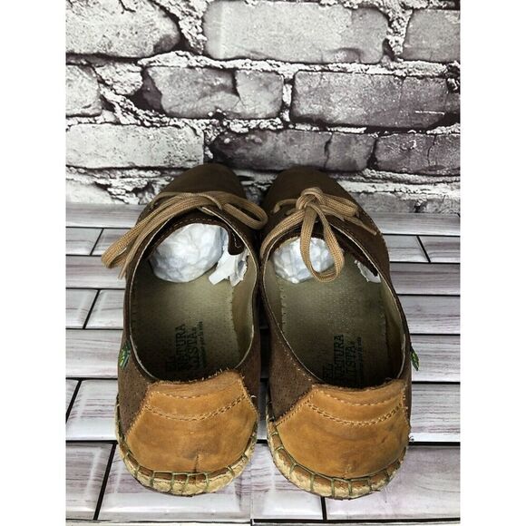 El Naturalista Brown Leather Oxfords Lace Up Sneakers Shoes Men’s Sz 44EU/11M US - Picture 6 of 16